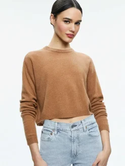 Women Alice and Olivia Sherrell Crew Neck Pullover