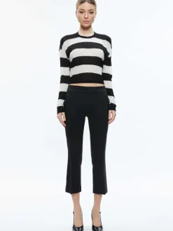 Women Alice and Olivia Sherrell Crew Neck Pullover