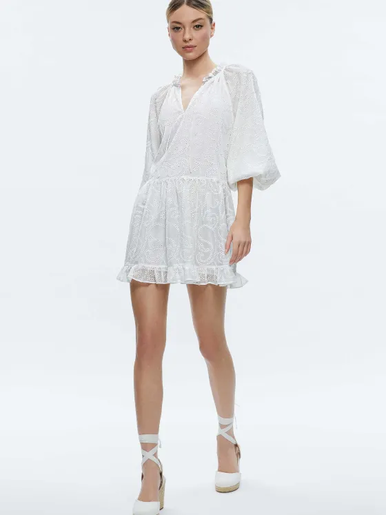 Women Alice and Olivia Sherrie Gathered Tunic Dress