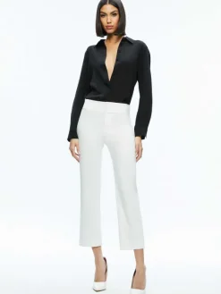 Women Alice and Olivia Stacey Low Rise Kick Flare Pant