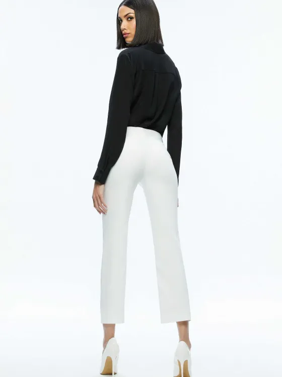 Women Alice and Olivia Stacey Low Rise Kick Flare Pant