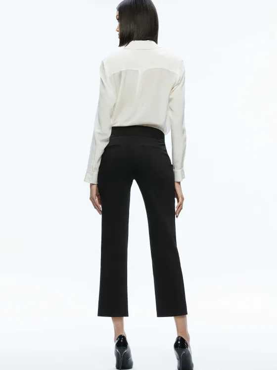 Women Alice and Olivia Stacey Low Rise Kick Flare Pant