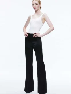 Women Alice and Olivia Teeny Satin Bootcut Pant