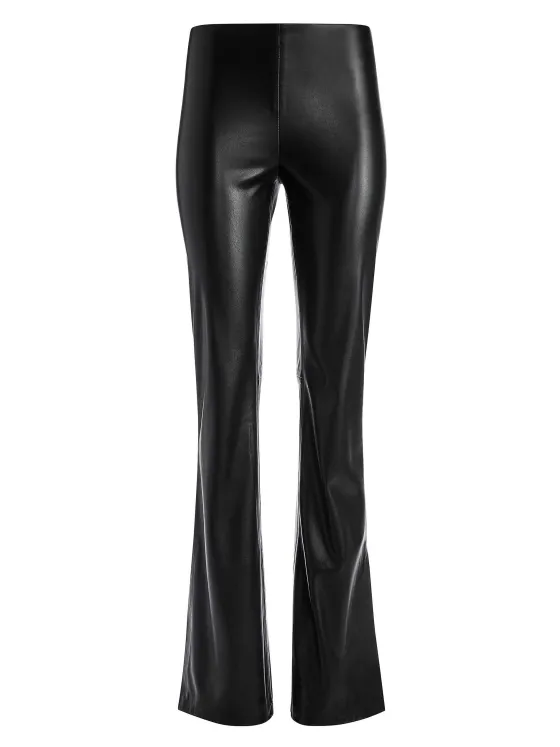 Women Alice and Olivia Teeny Vegan Leather Side Slit Pant