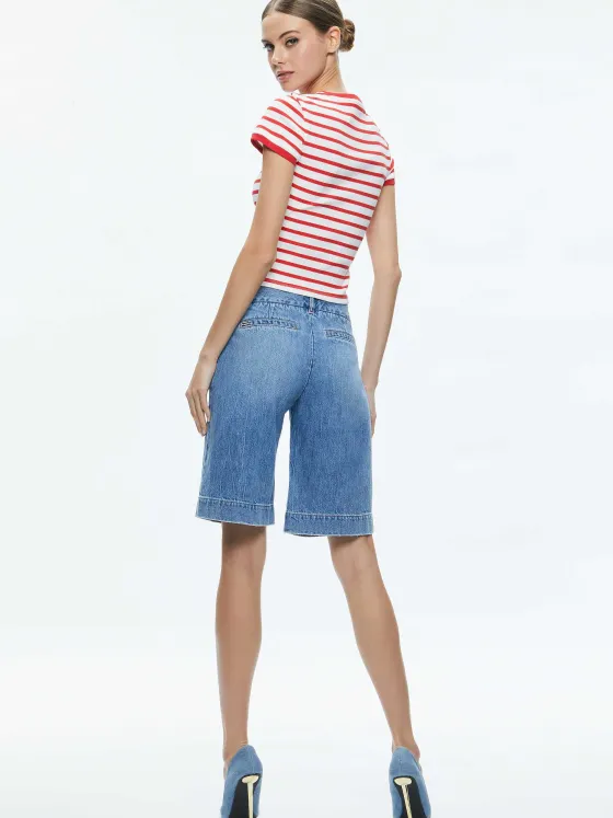 Women Alice and Olivia Tess Baby Tee