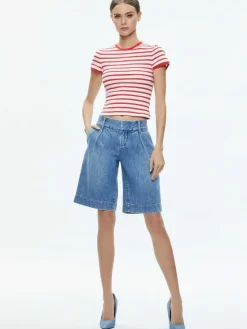 Women Alice and Olivia Tess Baby Tee