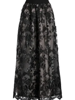 Women Alice and Olivia Tina Embellished Gown Skirt