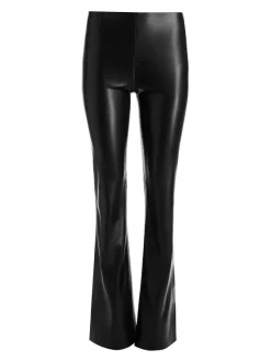 Women Alice and Olivia Tina Vegan Leather Split Hem Pant