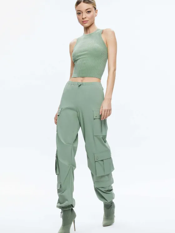 Women Alice and Olivia Tonita Ribbed Tank