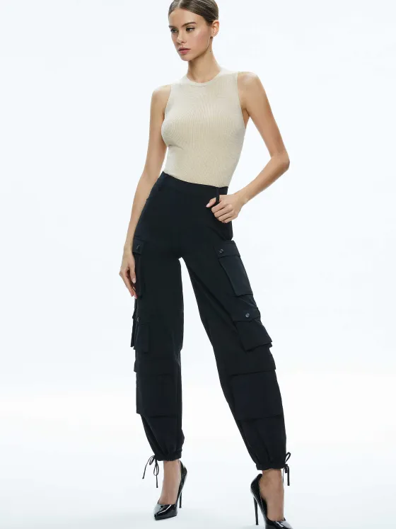 Women Alice and Olivia Tonita Ribbed Tank