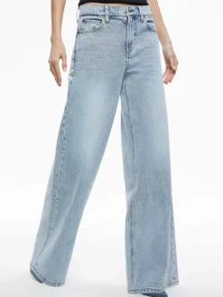 Women Alice and Olivia Trish Mid Rise Baggy Jean