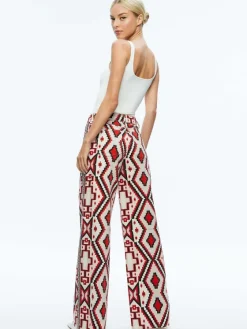 Women Alice and Olivia Trish Mid Rise Baggy Jean