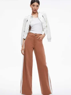 Women Alice and Olivia Trish Side Stripe Jean