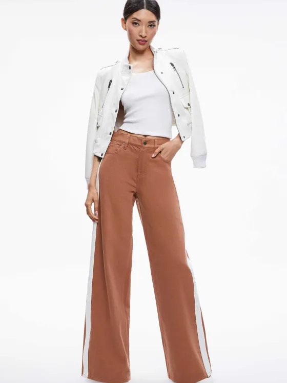 Women Alice and Olivia Trish Side Stripe Jean
