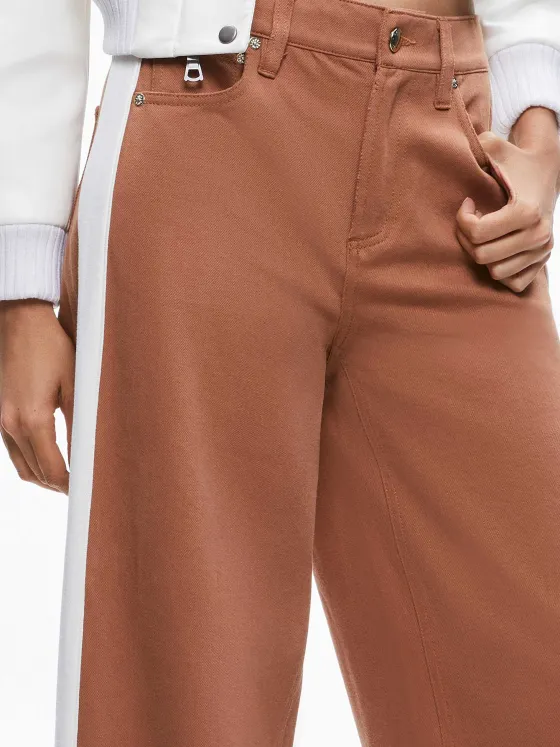 Women Alice and Olivia Trish Side Stripe Jean