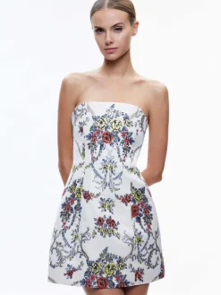 Women Alice and Olivia Velia Strapless Mini Dress