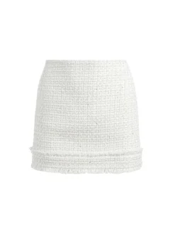 Women Alice and Olivia Vicenta Embellished Structured Corset + Ecenia Mini Skirt