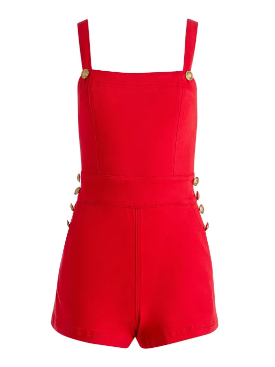 Women Alice and Olivia Vita Denim Romper