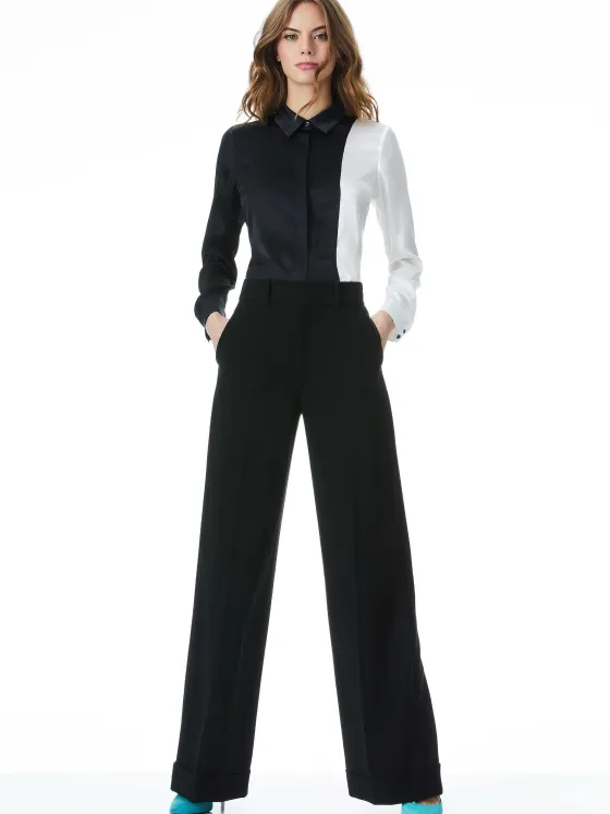 Women Alice and Olivia Willa Placket Top
